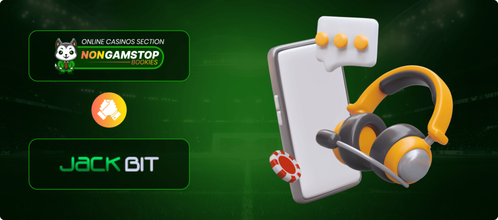 Jackbit Casino Customer Support Banner