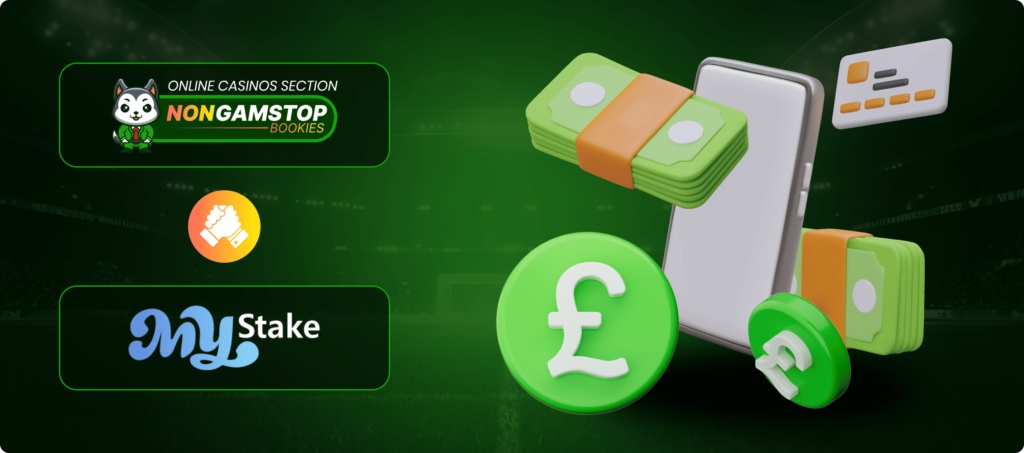 MyStake Casino: Payment Methods Banner