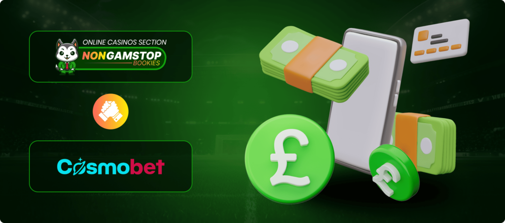 Cosmobet Casino: Payment Methods Banner