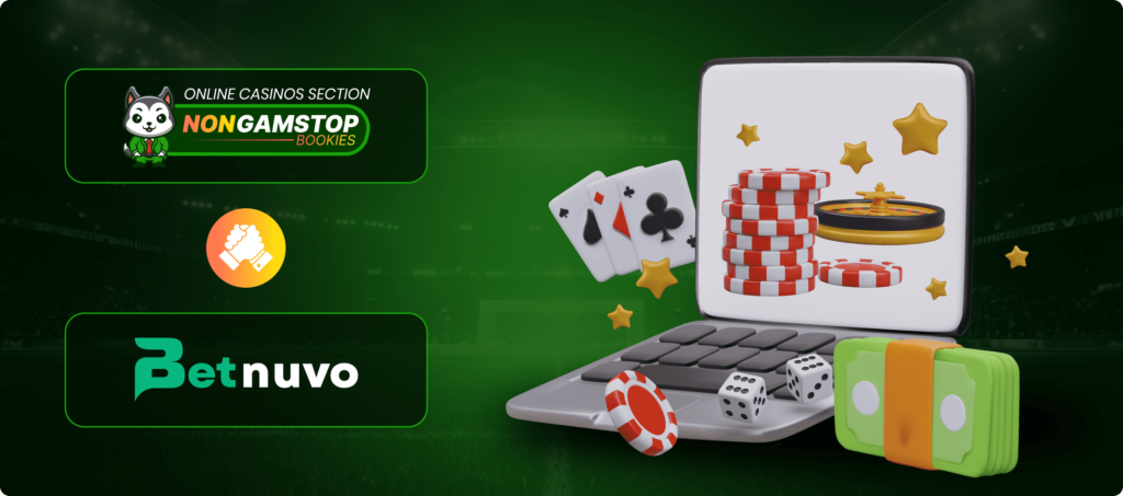 Banner: Betnuvo Casino  Interface and  User Experience