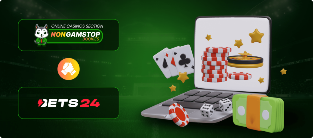 Bets24 Casino  Interface and  User Experience banner