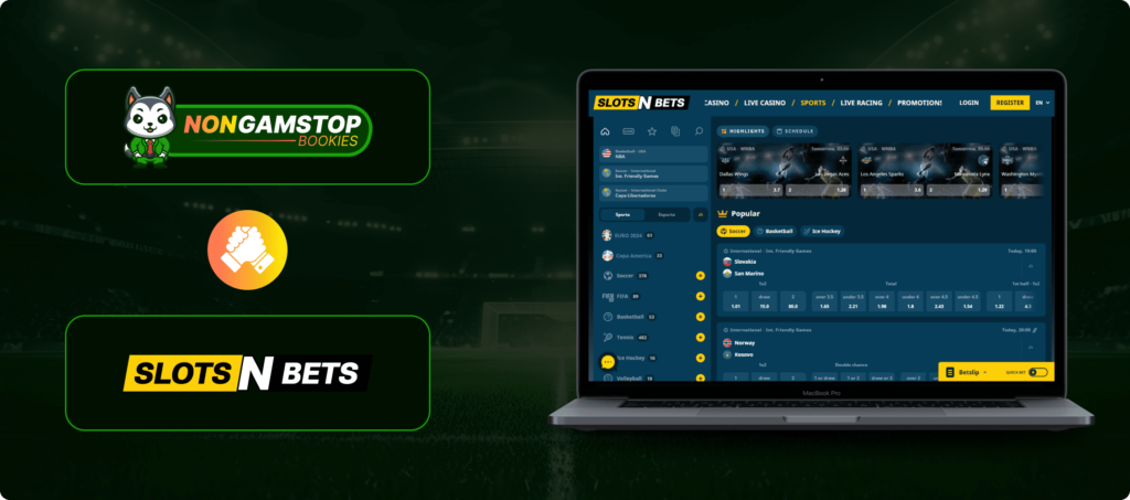 Slots N Bets betting site banner