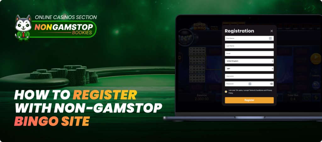 How to Register with Non-Gamstop Bingo Site Banner